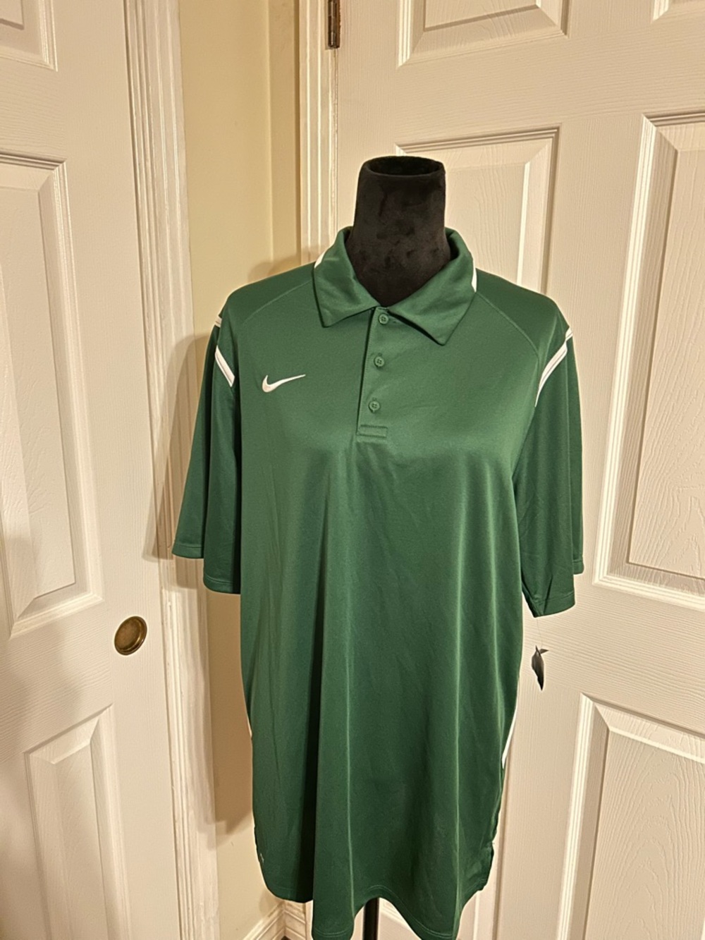 Nike Men’s Forest Green Polo with White Accents